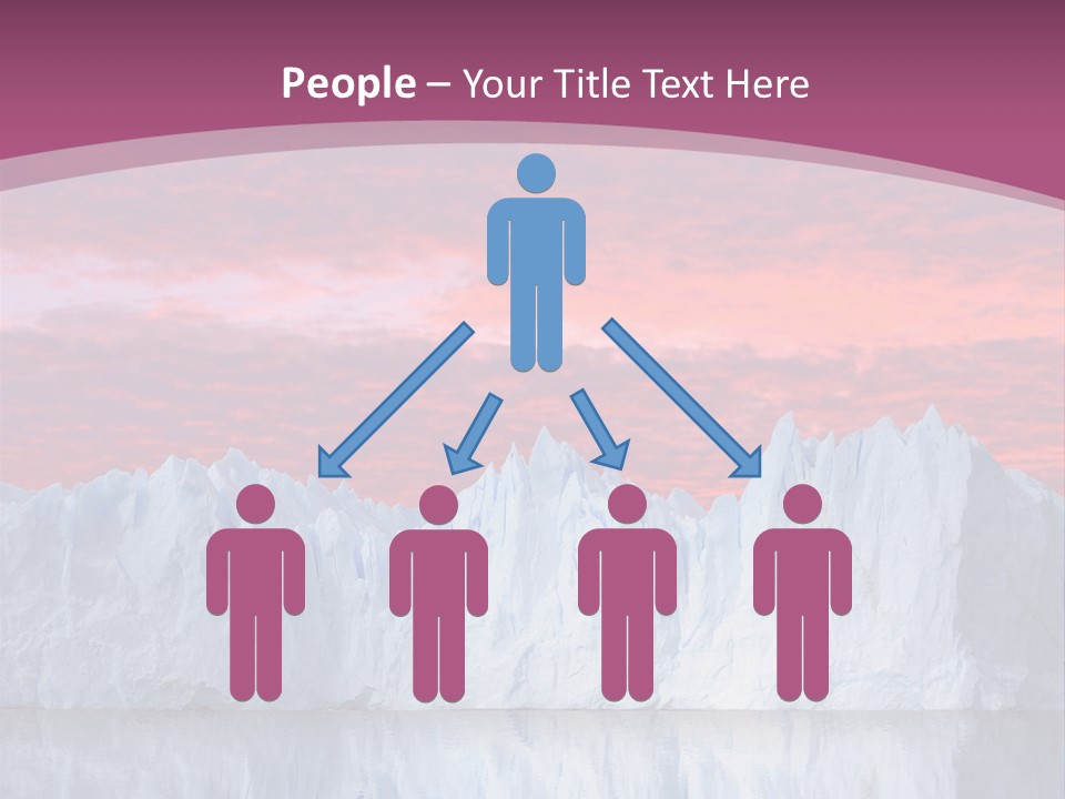 A Large Iceberg In The Middle Of A Body Of Water PowerPoint Template