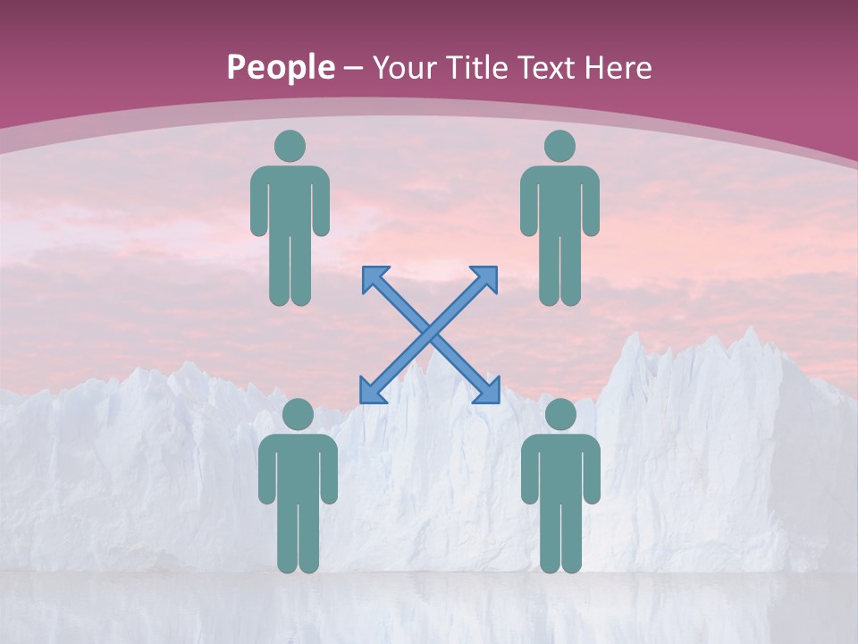 A Large Iceberg In The Middle Of A Body Of Water PowerPoint Template