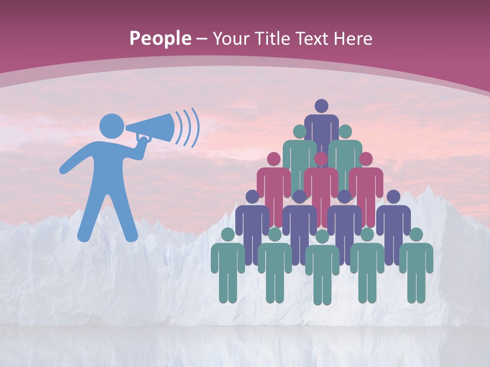 A Large Iceberg In The Middle Of A Body Of Water PowerPoint Template