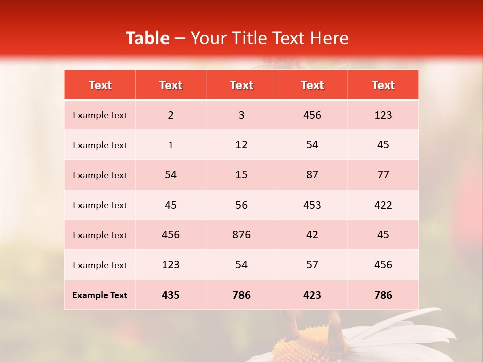 A Little Girl Standing On Top Of A Flower PowerPoint Template