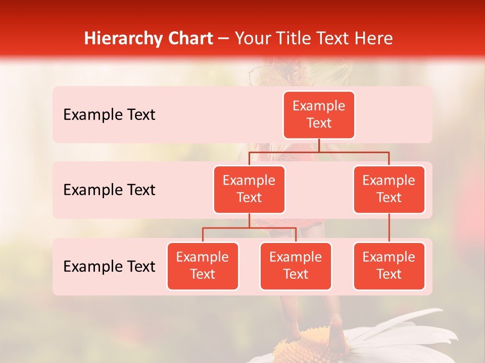 A Little Girl Standing On Top Of A Flower PowerPoint Template