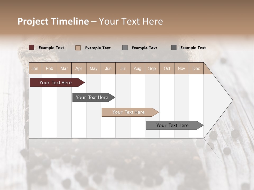 A Sack Of Black Pepper On A Wooden Table PowerPoint Template