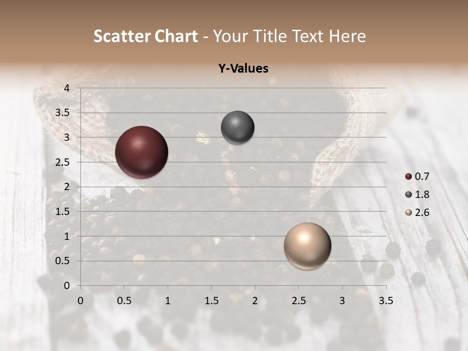 A Sack Of Black Pepper On A Wooden Table PowerPoint Template