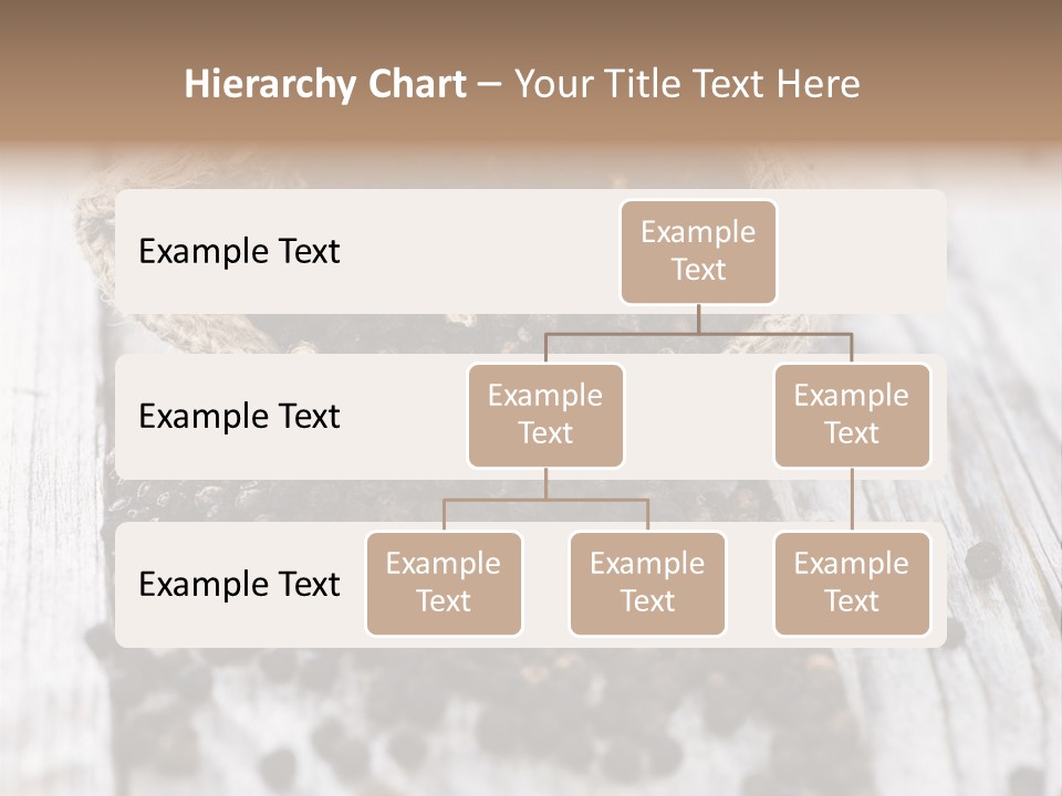 A Sack Of Black Pepper On A Wooden Table PowerPoint Template