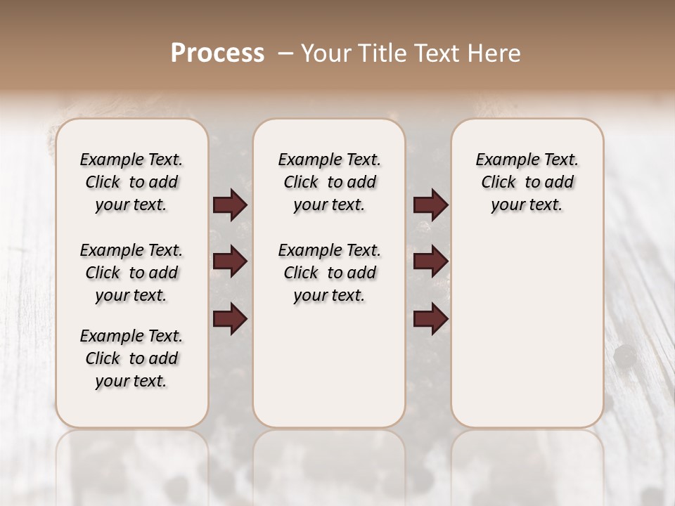 A Sack Of Black Pepper On A Wooden Table PowerPoint Template