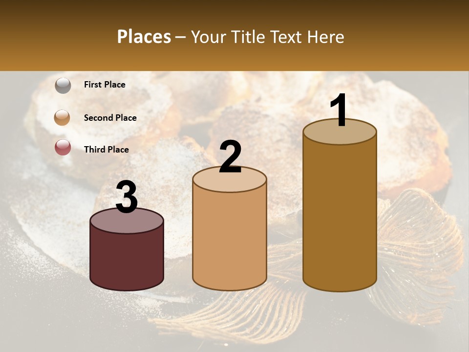 A Plate Of Pastries On A Table With Cinnamon Sticks PowerPoint Template