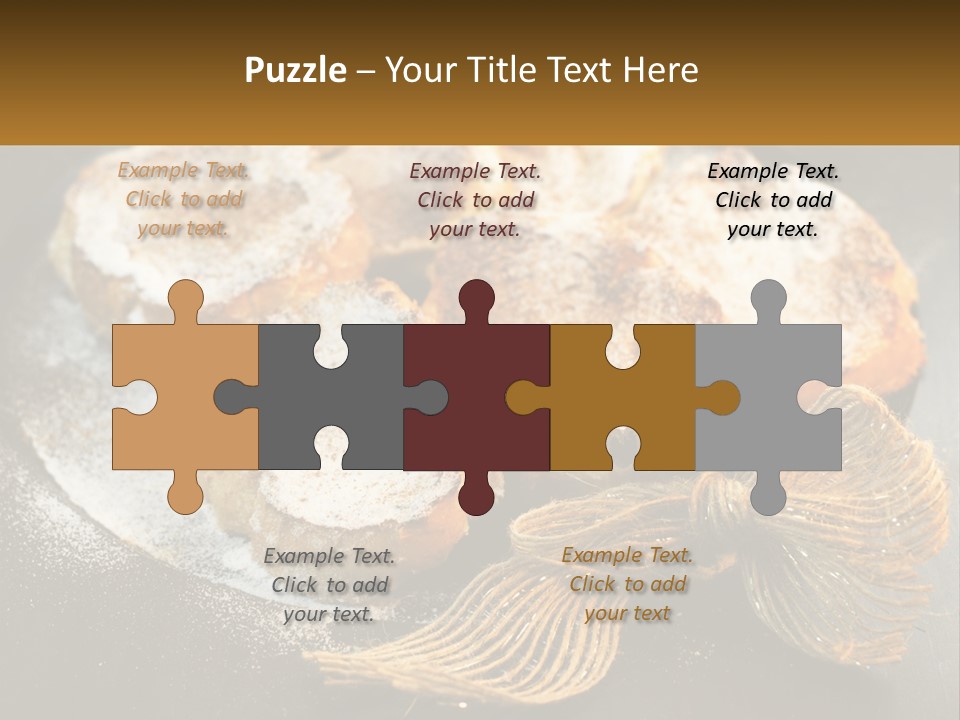 A Plate Of Pastries On A Table With Cinnamon Sticks PowerPoint Template