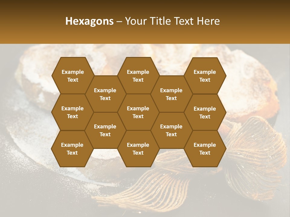 A Plate Of Pastries On A Table With Cinnamon Sticks PowerPoint Template