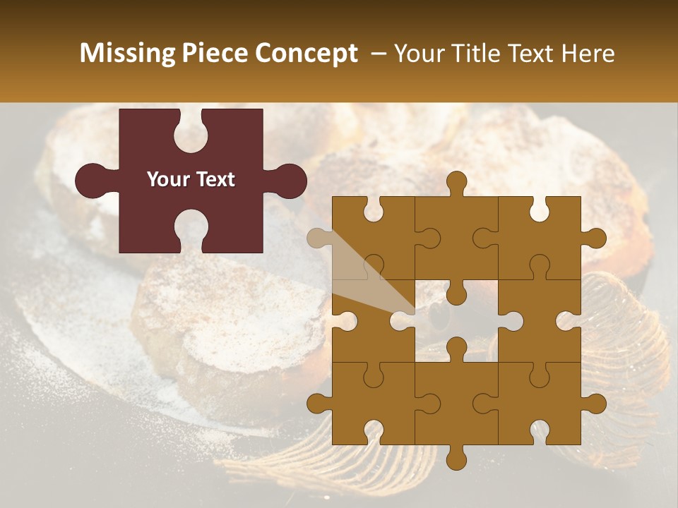 A Plate Of Pastries On A Table With Cinnamon Sticks PowerPoint Template