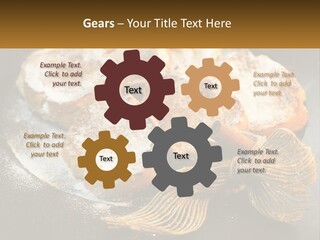 A Plate Of Pastries On A Table With Cinnamon Sticks PowerPoint Template