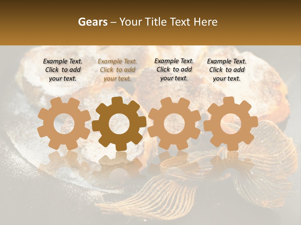 A Plate Of Pastries On A Table With Cinnamon Sticks PowerPoint Template