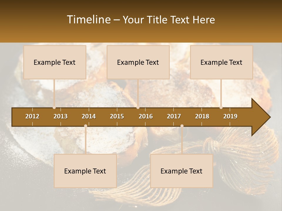 A Plate Of Pastries On A Table With Cinnamon Sticks PowerPoint Template