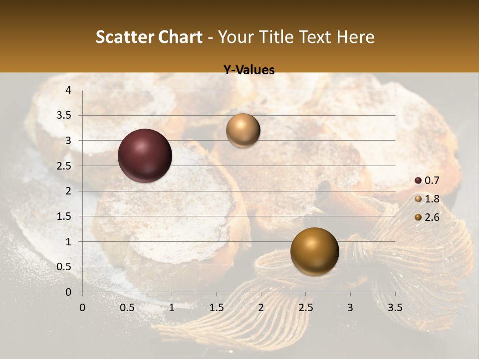 A Plate Of Pastries On A Table With Cinnamon Sticks PowerPoint Template