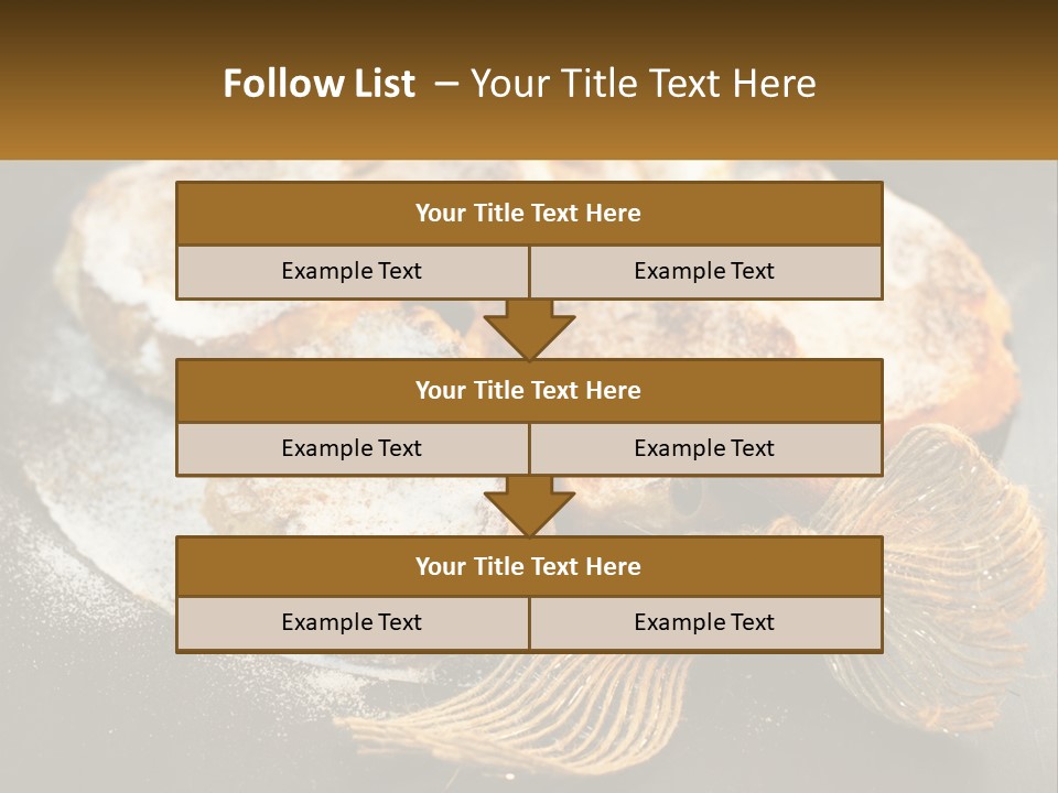 A Plate Of Pastries On A Table With Cinnamon Sticks PowerPoint Template