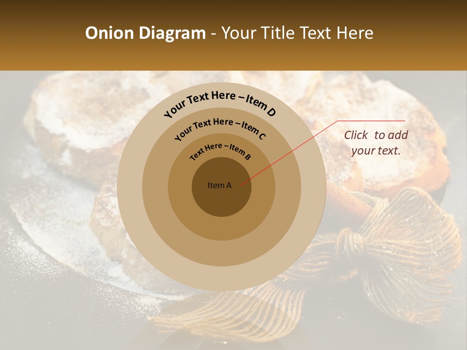 A Plate Of Pastries On A Table With Cinnamon Sticks PowerPoint Template