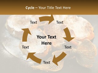 A Plate Of Pastries On A Table With Cinnamon Sticks PowerPoint Template