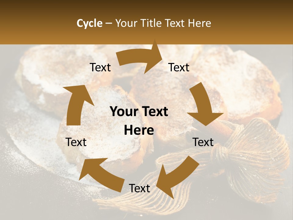 A Plate Of Pastries On A Table With Cinnamon Sticks PowerPoint Template