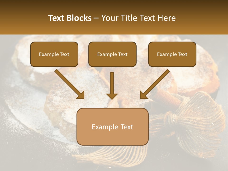A Plate Of Pastries On A Table With Cinnamon Sticks PowerPoint Template