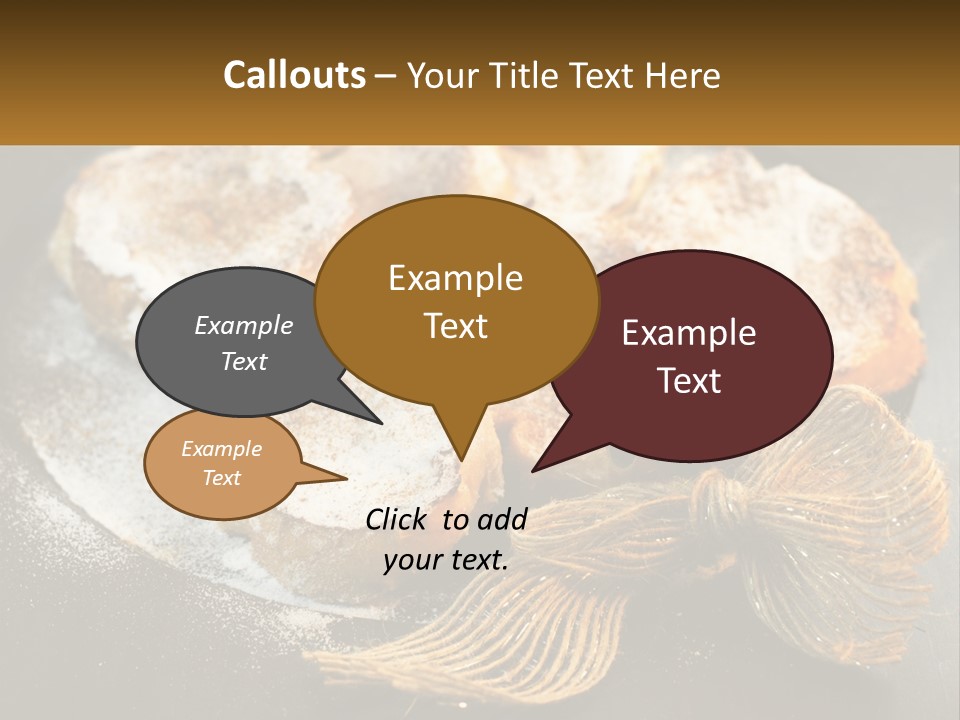 A Plate Of Pastries On A Table With Cinnamon Sticks PowerPoint Template