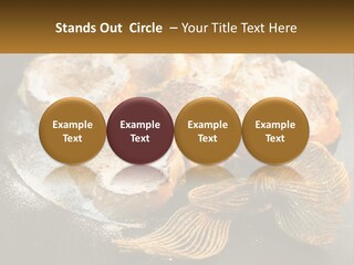 A Plate Of Pastries On A Table With Cinnamon Sticks PowerPoint Template