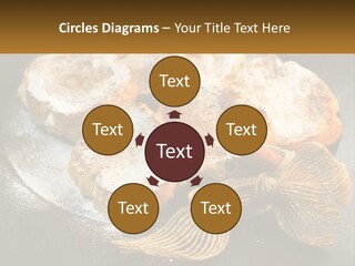 A Plate Of Pastries On A Table With Cinnamon Sticks PowerPoint Template