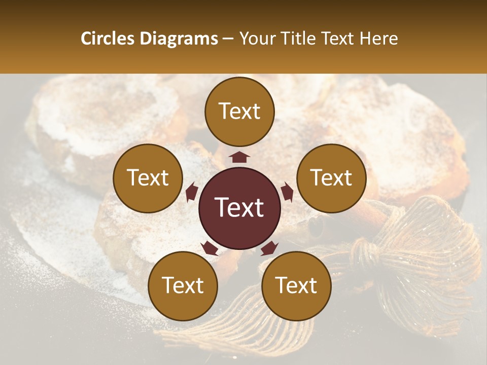 A Plate Of Pastries On A Table With Cinnamon Sticks PowerPoint Template