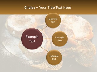 A Plate Of Pastries On A Table With Cinnamon Sticks PowerPoint Template