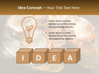 A Plate Of Pastries On A Table With Cinnamon Sticks PowerPoint Template