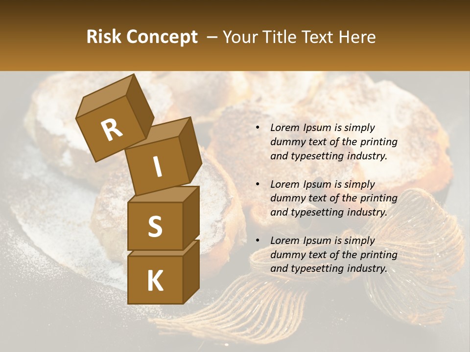 A Plate Of Pastries On A Table With Cinnamon Sticks PowerPoint Template