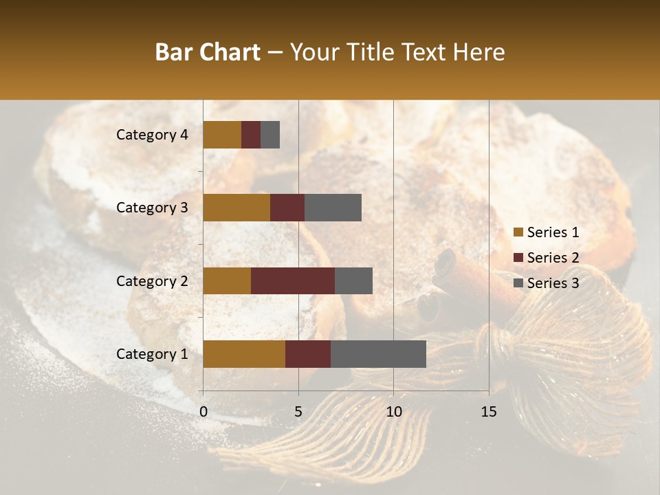 A Plate Of Pastries On A Table With Cinnamon Sticks PowerPoint Template