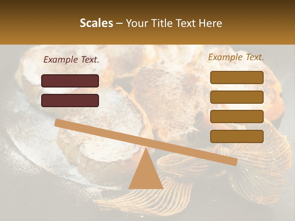 A Plate Of Pastries On A Table With Cinnamon Sticks PowerPoint Template