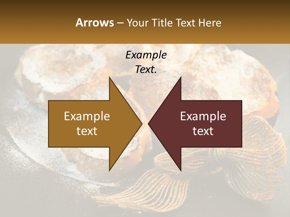 A Plate Of Pastries On A Table With Cinnamon Sticks PowerPoint Template