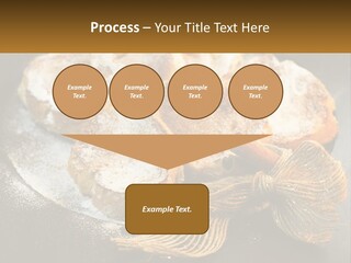 A Plate Of Pastries On A Table With Cinnamon Sticks PowerPoint Template