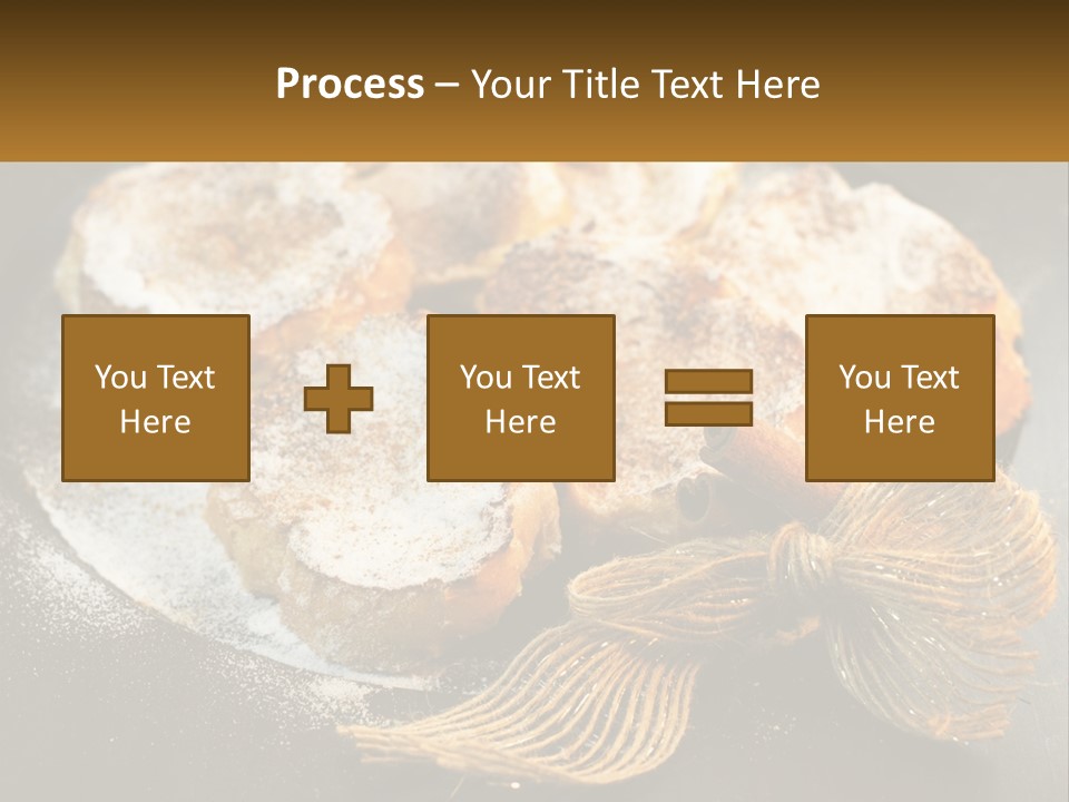 A Plate Of Pastries On A Table With Cinnamon Sticks PowerPoint Template