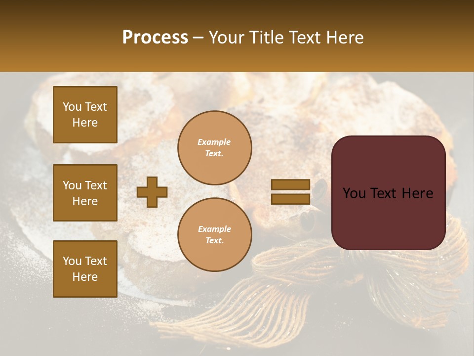 A Plate Of Pastries On A Table With Cinnamon Sticks PowerPoint Template
