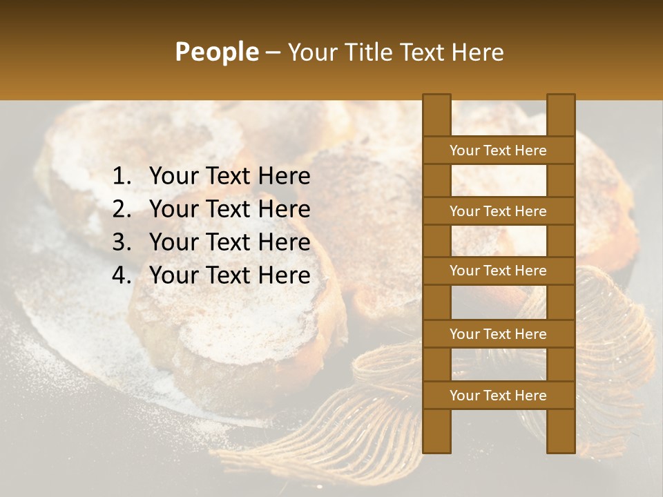 A Plate Of Pastries On A Table With Cinnamon Sticks PowerPoint Template