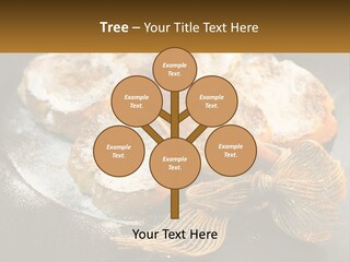 A Plate Of Pastries On A Table With Cinnamon Sticks PowerPoint Template