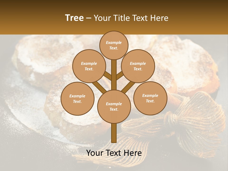 A Plate Of Pastries On A Table With Cinnamon Sticks PowerPoint Template