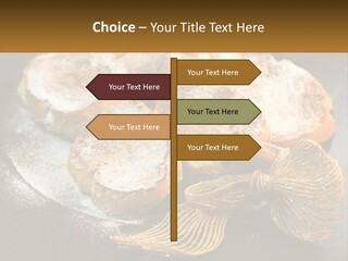 A Plate Of Pastries On A Table With Cinnamon Sticks PowerPoint Template