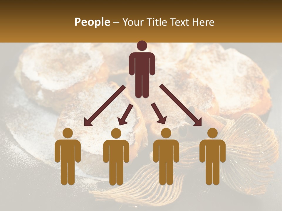 A Plate Of Pastries On A Table With Cinnamon Sticks PowerPoint Template