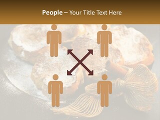 A Plate Of Pastries On A Table With Cinnamon Sticks PowerPoint Template