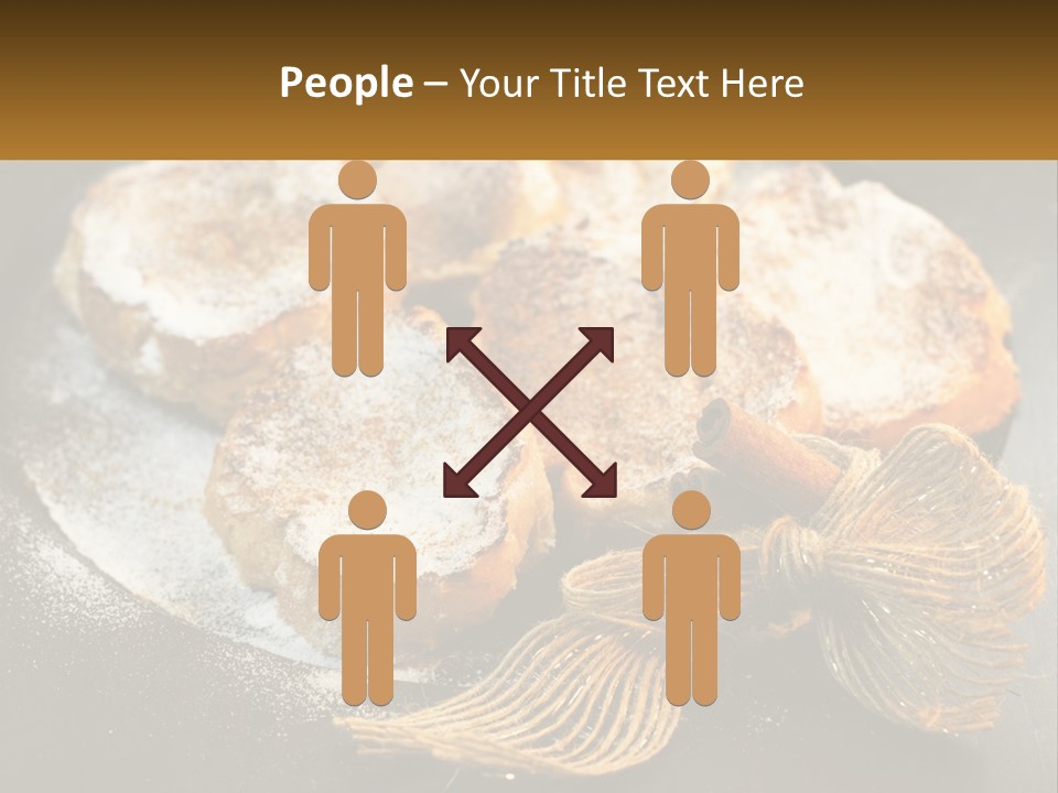 A Plate Of Pastries On A Table With Cinnamon Sticks PowerPoint Template