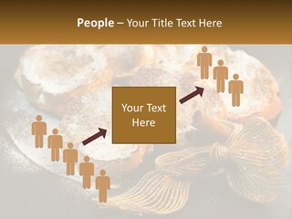 A Plate Of Pastries On A Table With Cinnamon Sticks PowerPoint Template
