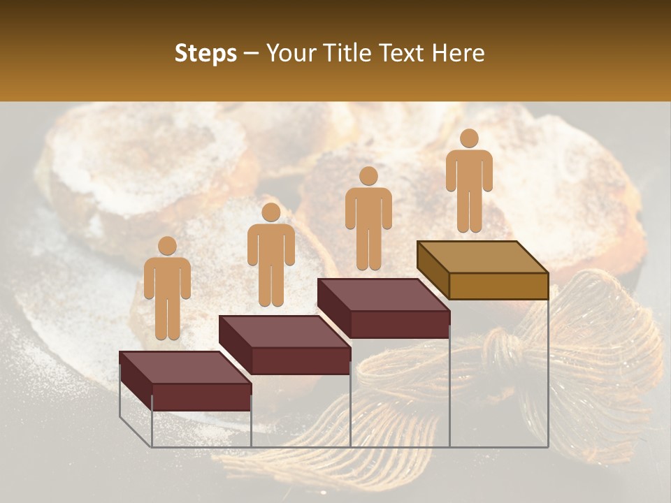 A Plate Of Pastries On A Table With Cinnamon Sticks PowerPoint Template
