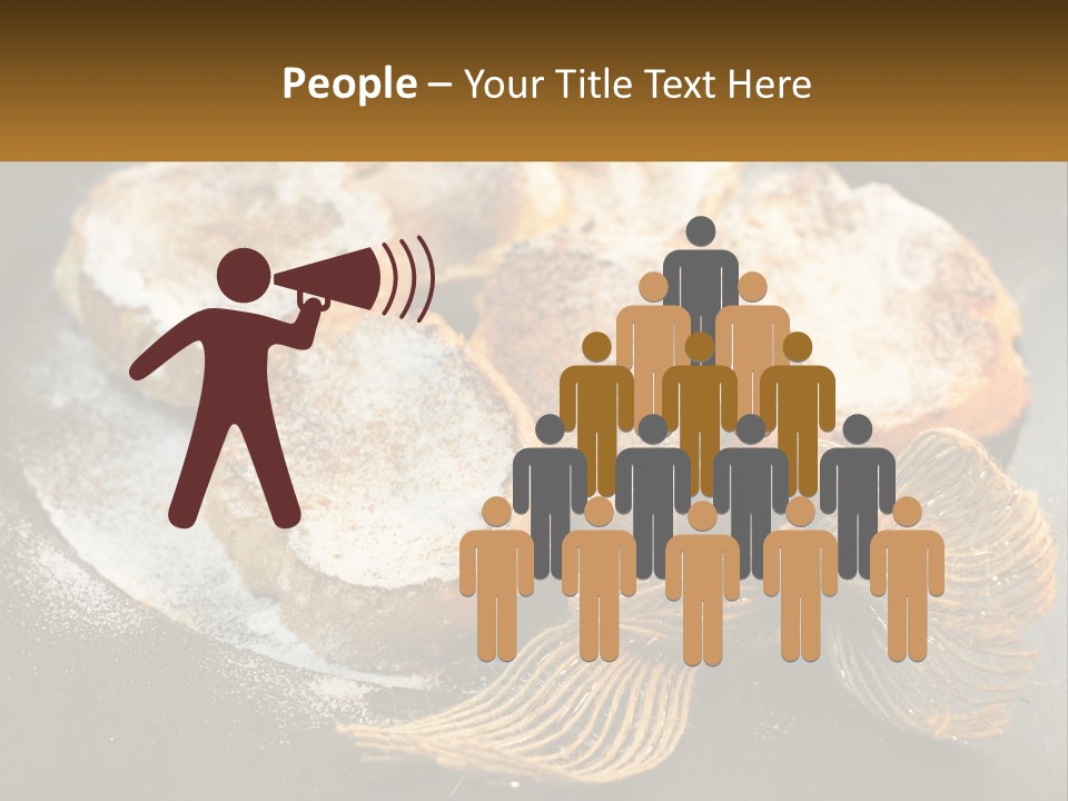 A Plate Of Pastries On A Table With Cinnamon Sticks PowerPoint Template