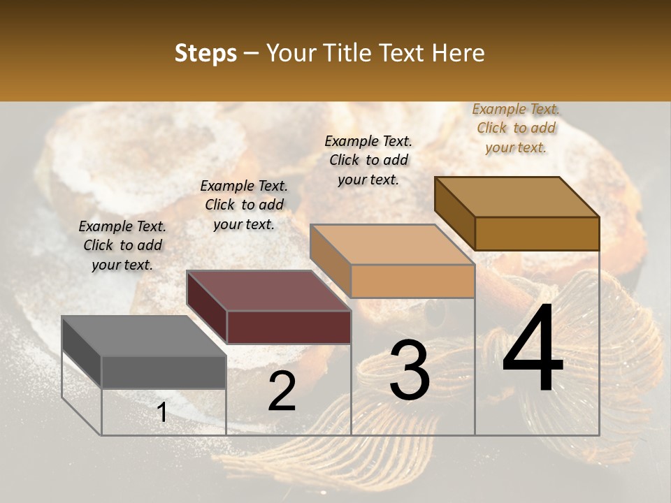 A Plate Of Pastries On A Table With Cinnamon Sticks PowerPoint Template