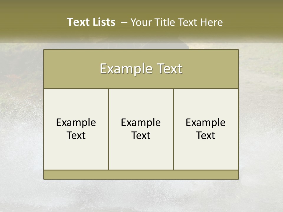 A Man Riding A Yellow Four - Wheeler Through Water PowerPoint Template