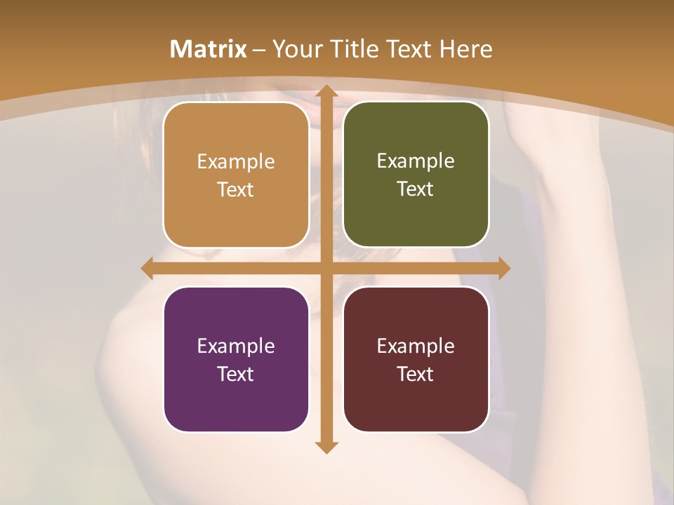 A Woman In A Purple Dress Is Posing For A Picture PowerPoint Template