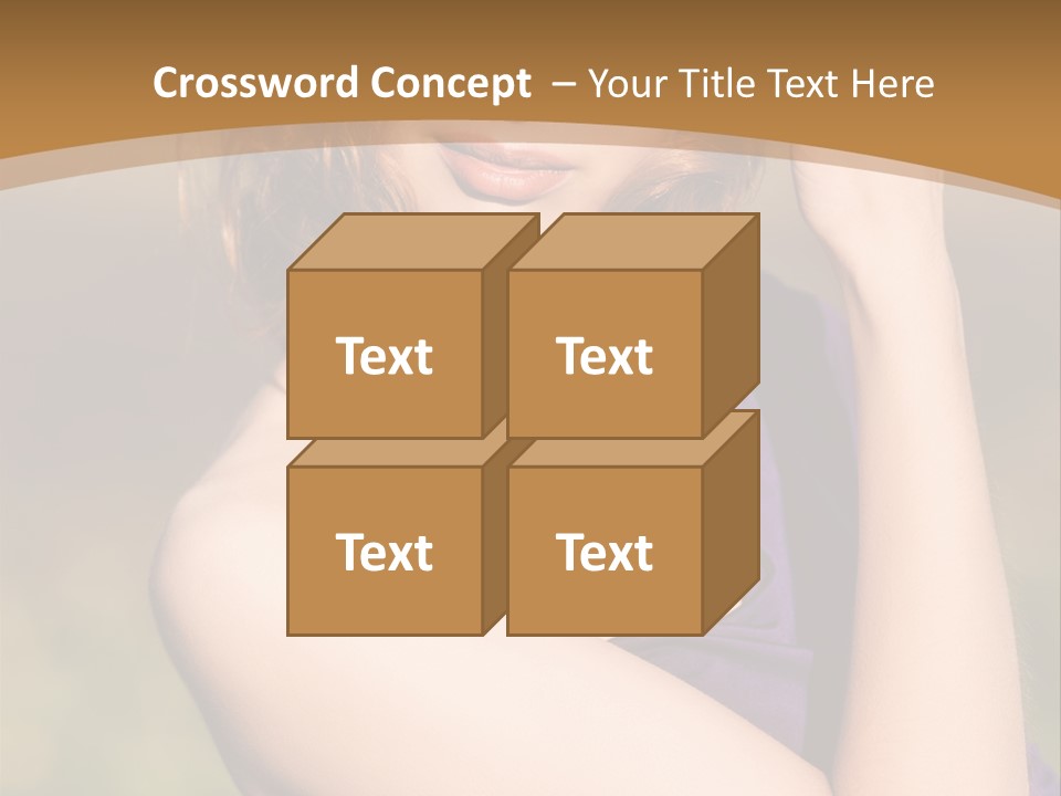 A Woman In A Purple Dress Is Posing For A Picture PowerPoint Template