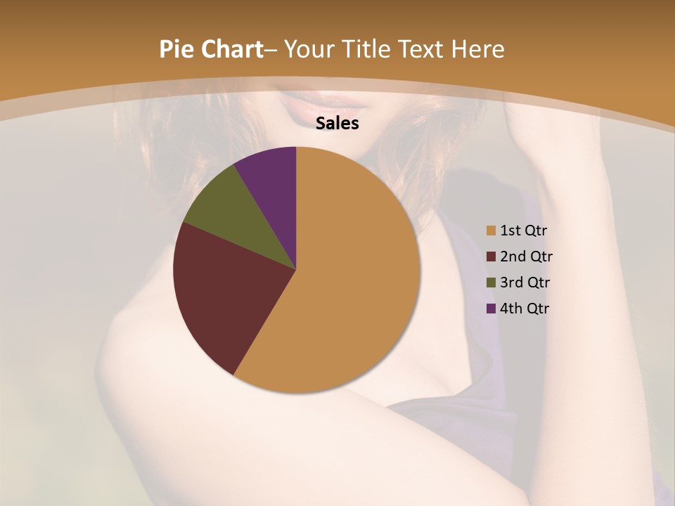 A Woman In A Purple Dress Is Posing For A Picture PowerPoint Template